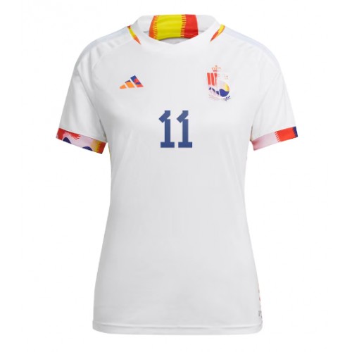 Maillot de foot Belgique Yannick Carrasco #11 Extérieur Femmes Monde 2022 Manches Courte